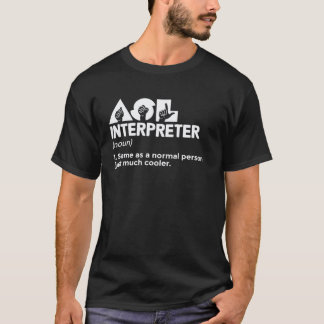 Camiseta Intérprete de ASL Professor de ASL Pessoas Surdas