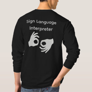 Camiseta Intérprete de Língua de Sinais Manga longa