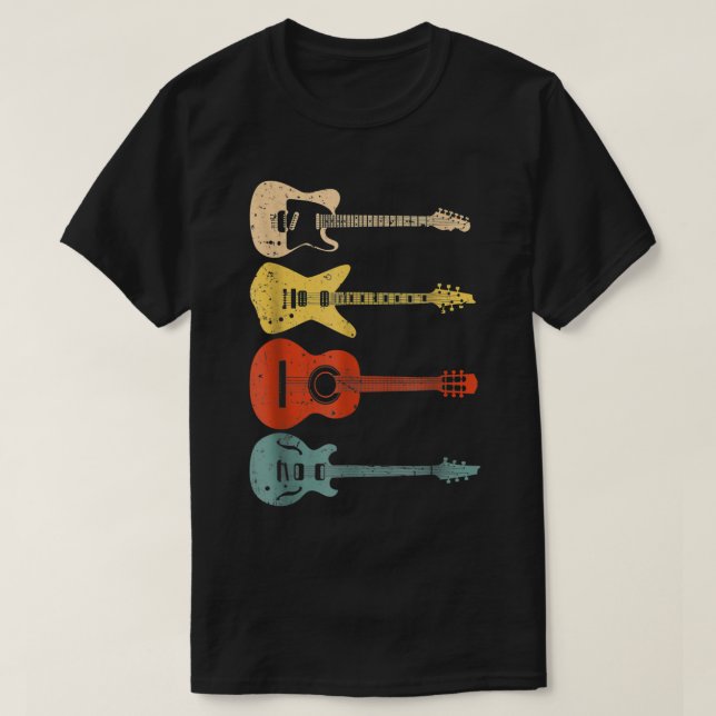Camiseta Intérpretes-Guitarristas legal Homens Mulheres Vin (Frente do Design)