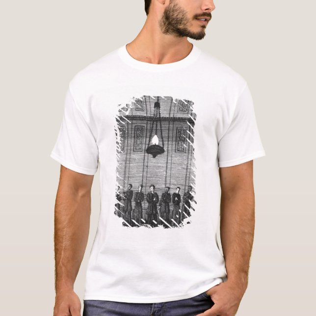 Camiseta Interrogação de espera pela inquisição (Frente)
