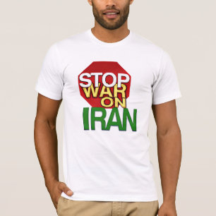 Camiseta Interromper a Guerra contra o Protesto de Paz cont