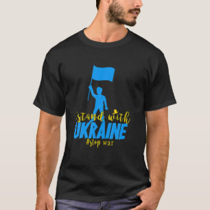 Camiseta Interromper a Primeira Guerra com a Ucrânia e apo