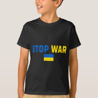 Camiseta Interromper a Primeira Guerra com a Ucrânia e apoi