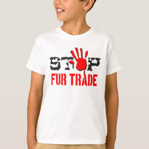 Camiseta Interromper comércio de peles