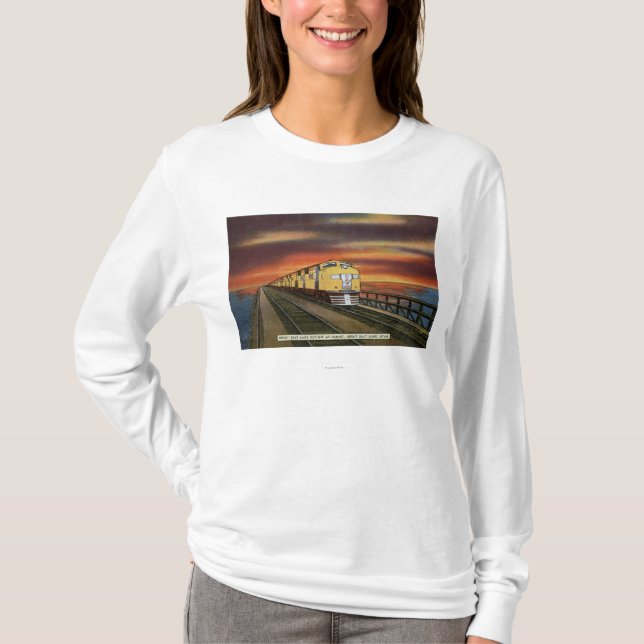 Camiseta Interrupção da estrada de ferro de Great Salt Lake (Frente)