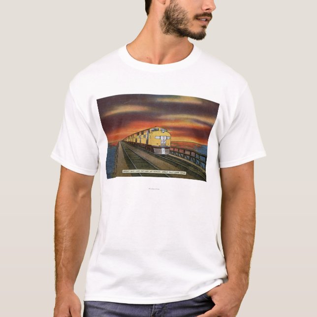 Camiseta Interrupção da estrada de ferro de Great Salt Lake (Frente)