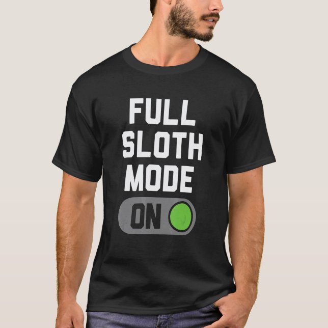 Camiseta Interruptor de Modo Preguiça Total (Frente)
