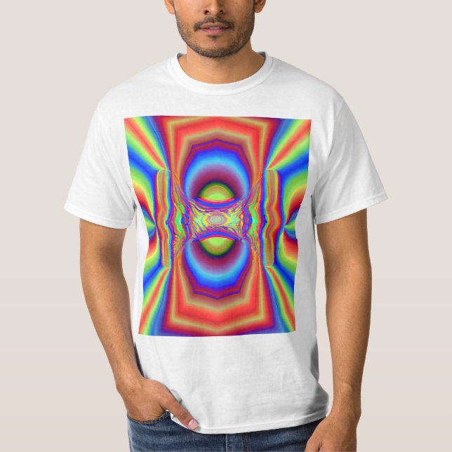 Camiseta Interseção dimensional Arte digital (Frente)