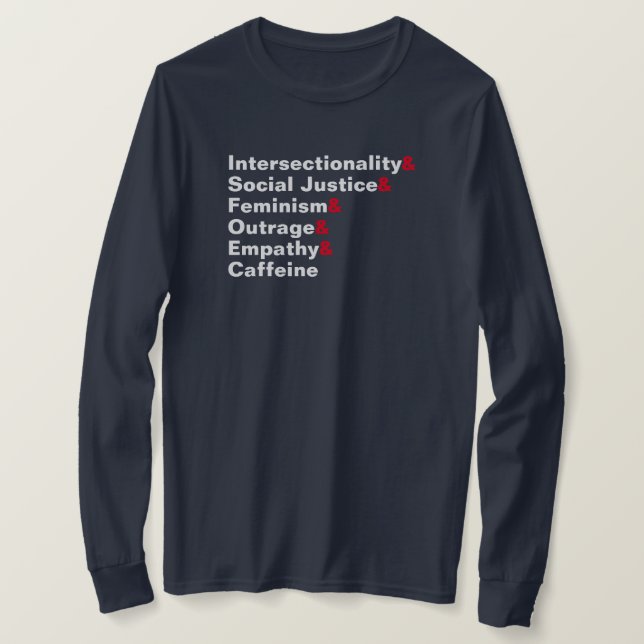 Camiseta Interseccionalidade e (Frente do Design)