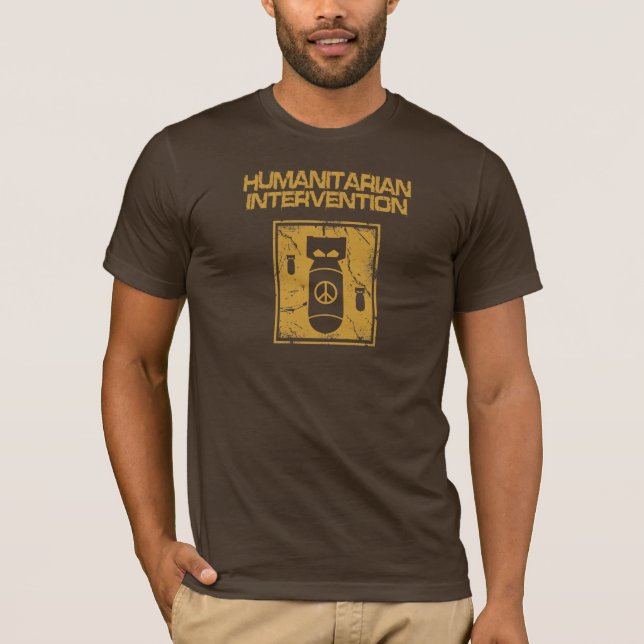 Camiseta Intervenção humanitária - pacífica (Frente)