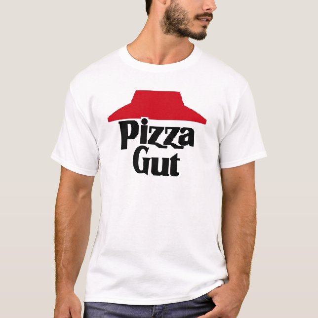 Camiseta Intestino da pizza (Frente)