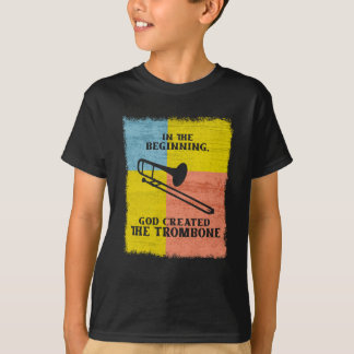 Camiseta InThe Beginning God Created The Trombone