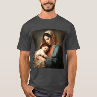 Camiseta Intimate Painting of Motherhood with Gentle Warm G