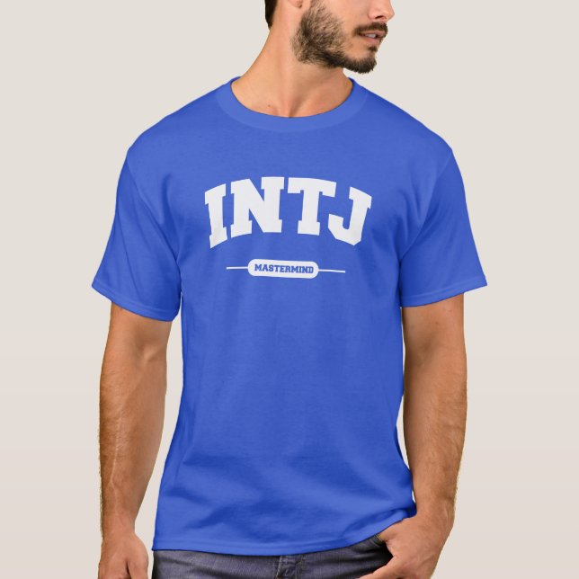 Camiseta INTJ - Espírito superior - estilo da universidade (Frente)