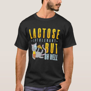 Camiseta Intolerante à Lactose Mas Bem Que o Gato é Intoler