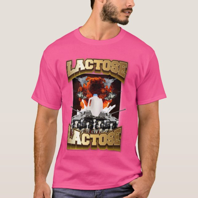 Camiseta Intolerante À Lactose, Sarcasmo Engraçado Muito Es (Frente)