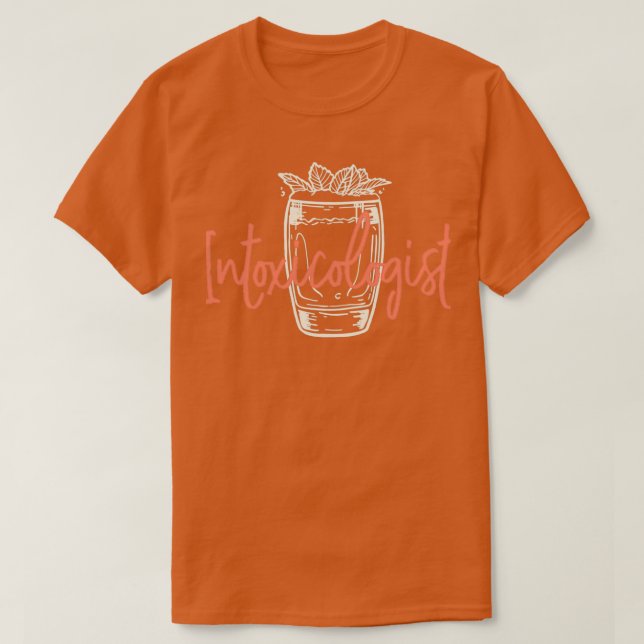 Camiseta Intoxicólogo Barkeeper Barmaid Barman Bartender (Frente do Design)