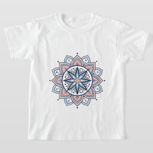 Camiseta Intrate Pastel Floral Mandala (Postura )