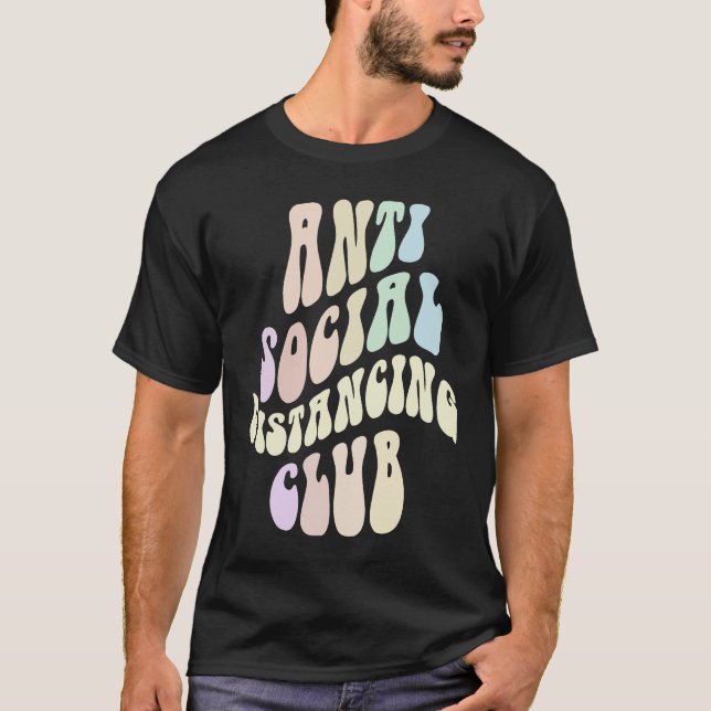 Camiseta Introdução ao CLUB DE DISTÂNCIA SOCIAL ANTI-retror (Frente)