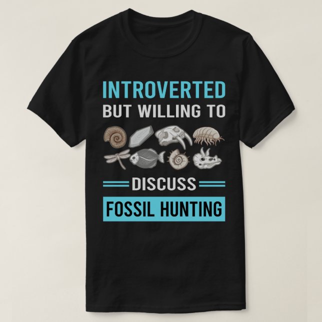 Camiseta Introdução ao Fóssil Hunter Paleontology Pal (Frente do Design)