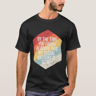 Camiseta Introdução Engraçada À Bateria Social Infj Istp In