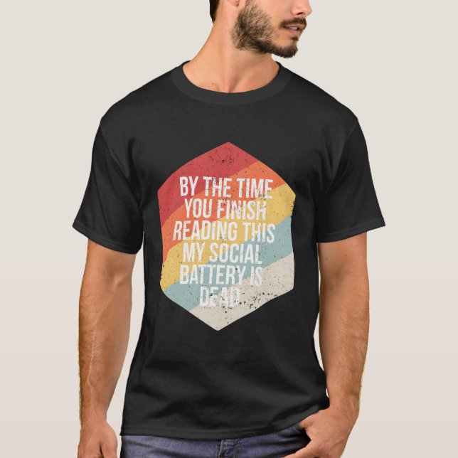 Camiseta Introdução Engraçada À Bateria Social Infj Istp In (Frente)