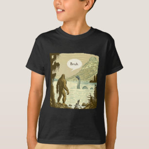 Camiseta Introdutor do Monstro do Ness Ness, Sasquatch Loch