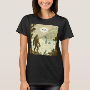Camiseta Introdutor do Monstro do Ness Ness, Sasquatch Loch