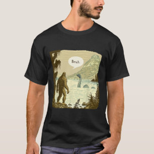 Camiseta Introdutor do Monstro do Ness Ness, Sasquatch Loch
