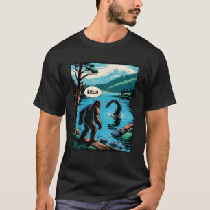 Camiseta Introdutor do Monstro do Ness Ness, Sasquatch Loch