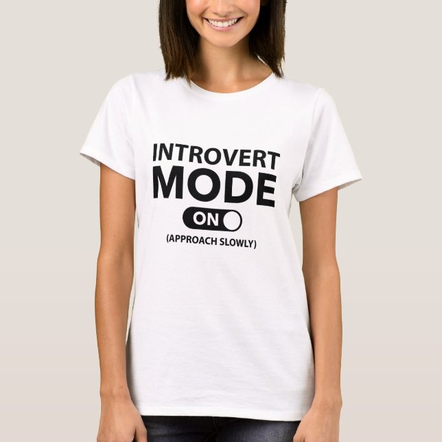 Camiseta Introduvert Mode On (Frente)