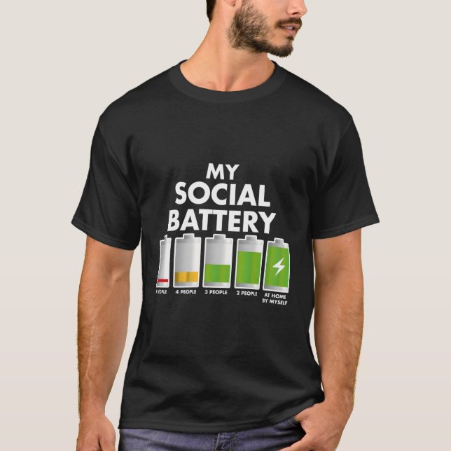 Camiseta Introduza minha bateria social com Pessoas (Frente)