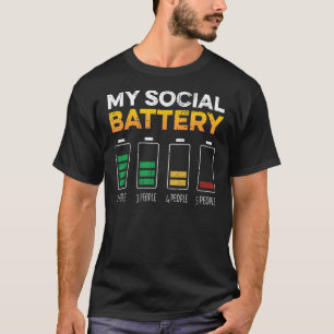 Camiseta Introduzida D Antissocial contra bateria social