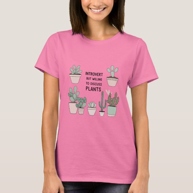 Camiseta Introduzida do Lover da Planta - Desi Mín (Frente)