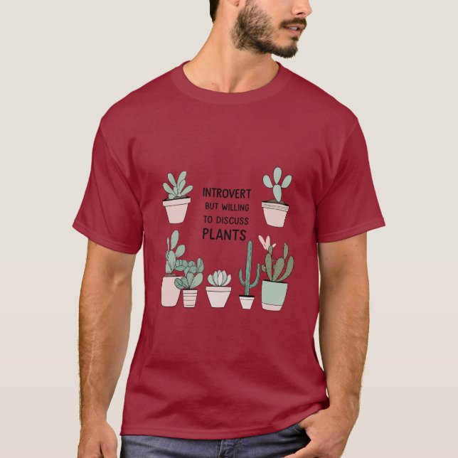 Camiseta Introduzida do Lover da Planta - Desi Mín (Frente)