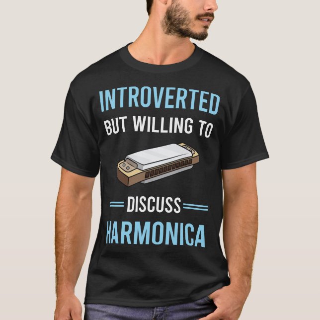 Camiseta Introduziu o Harmonica Mouth Organ (Frente)