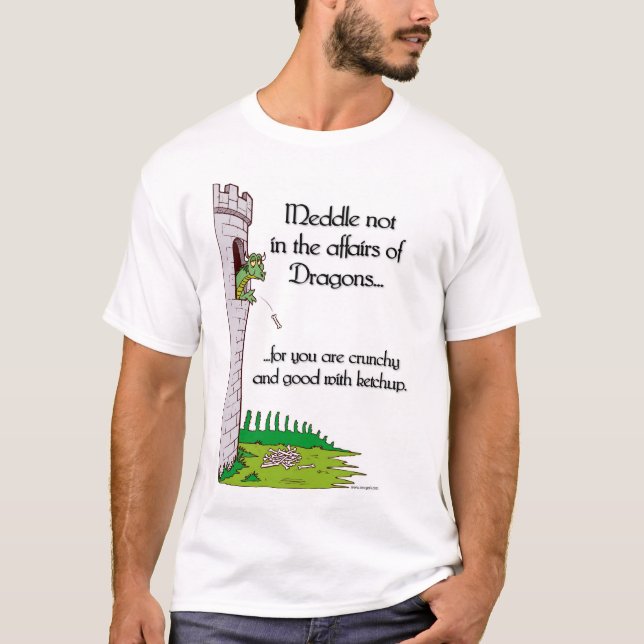 Camiseta Intrometa não nos casos dos dragões… (Frente)