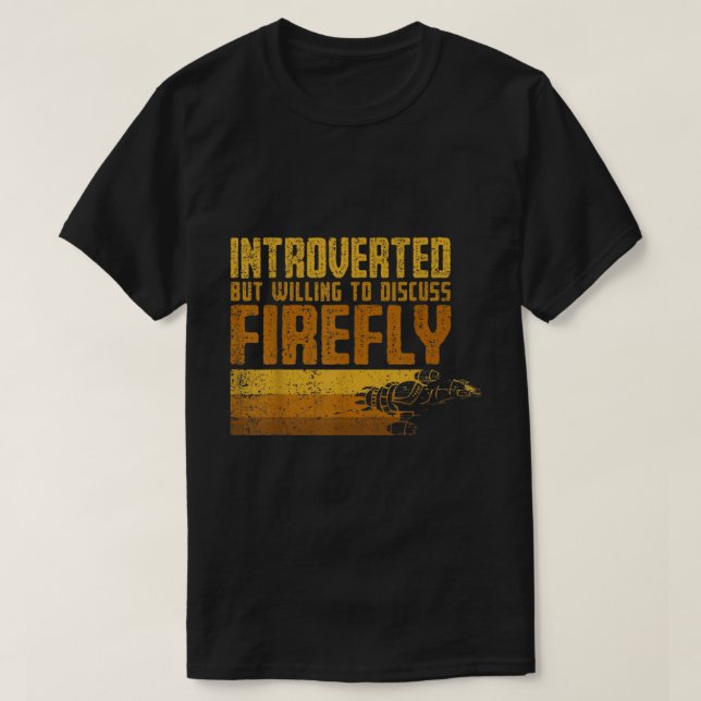 Camiseta Introvert But Willing To Discuss Space Shows (Frente do Design)