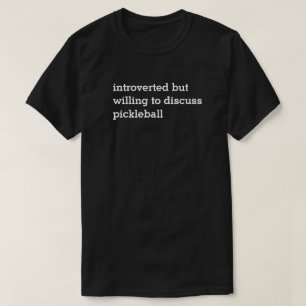 Camiseta Introvert querer discutir o T da obscuridade de