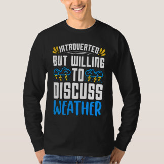 Camiseta Introvertido Mas Disposto a Cientista Previsão M