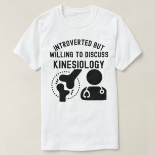 Camiseta Introvertido mas disposto a discutir Cinesiologia
