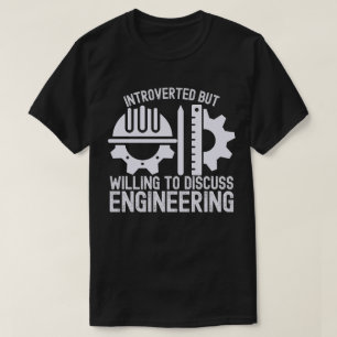 Camiseta Introvertido mas disposto a discutir Engenharia