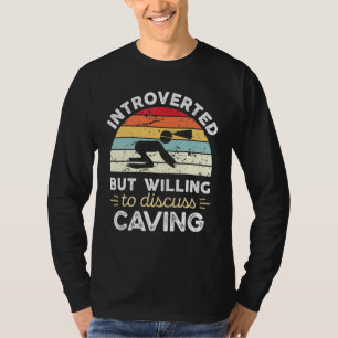 Camiseta Introvertido Mas Disposto a Discutir Espeleologia