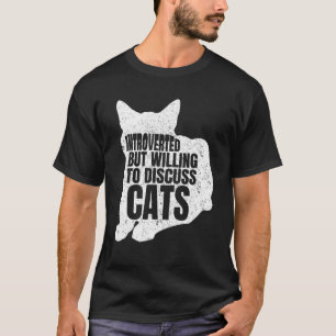 Camiseta Introvertido Mas Disposto A Discutir Gato Gato