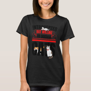Camiseta Introvertido Mas Disposto A Discutir Gatos Anti So