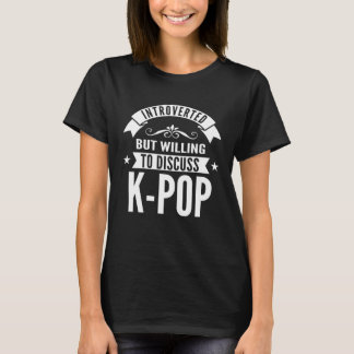Camiseta Introvertido Mas Disposto A Discutir Música Corean