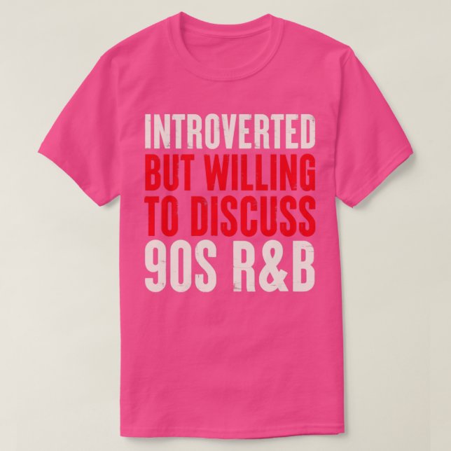 Camiseta introvertido, mas disposto a discutir o Introdução (Frente do Design)