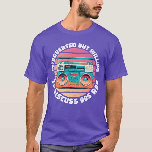 Camiseta introvertido mas disposto a discutir o Rap Sunset  (Frente)