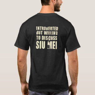 Camiseta Introvertido Mas Disposto a Discutir Siu Mei Foodi