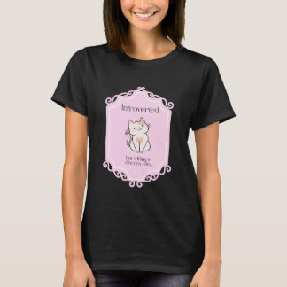 Camiseta Introvertido Mas Disposto a Falar com Gatos